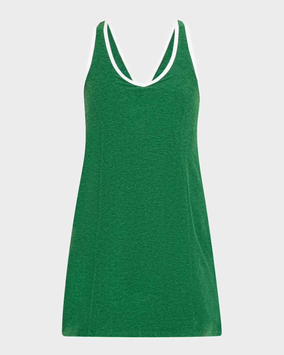 Spacedye Contrast-Trim Active Dress